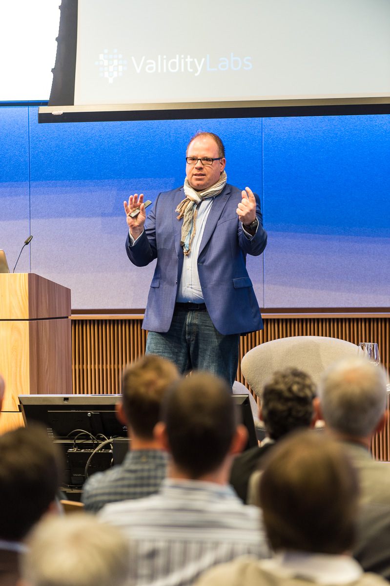 André speaking to an audience